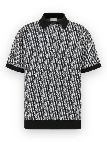 Polo DO Oblique Black Grey - Trắng