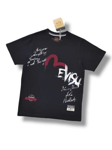 Phông Evisu Seagull Graffiti - Black