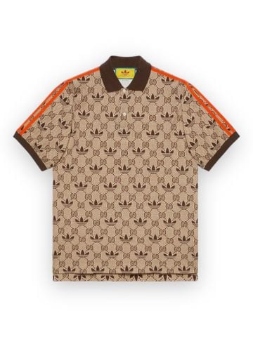 Polo GC x ADIDAS GG Trefoil Logo - Brown