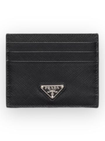 Prada Card Holder Saffiano - Black