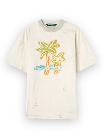 Phông Palm Tree Neon - Cream