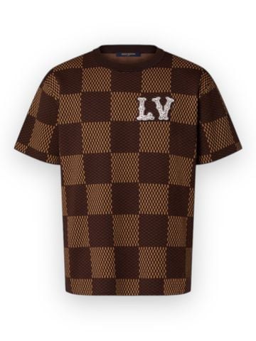 Phông LO Damier With Crystal Patch - Brown