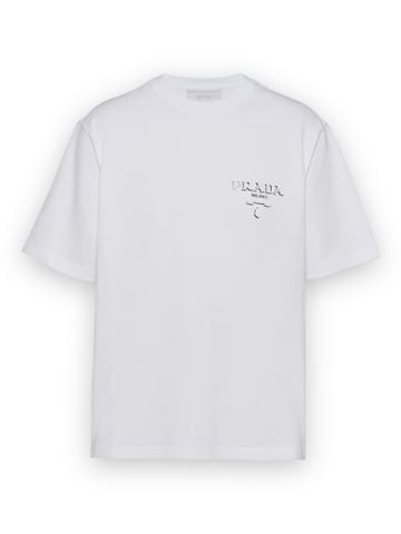 Phông Prada Logo Embossed - White