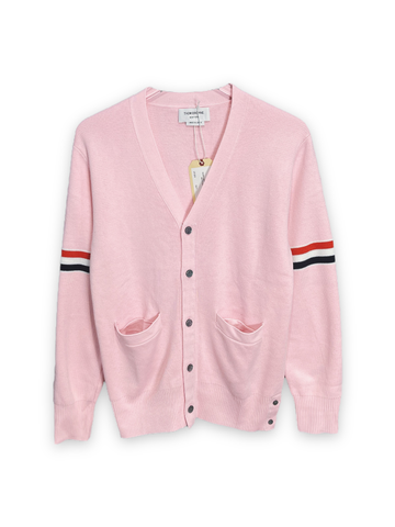 AK Thom Cardigan check 2 tay - Pink