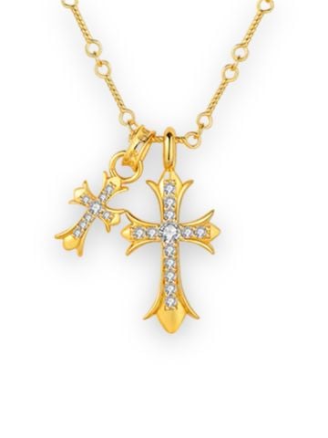 Vòng cổ CH Double Cross - Gold