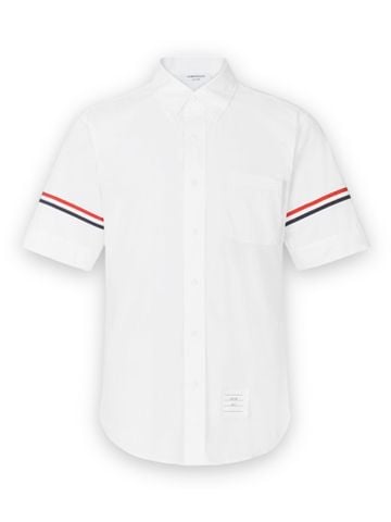 SM Thom cộc tay Stripe Armband Oxford - White