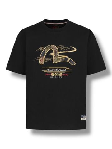 Phông Evisu Seagull Brocade - Black