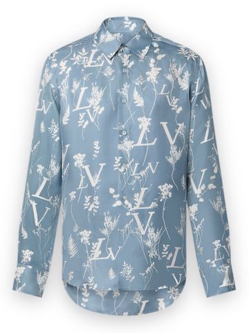 SM LO Printed Leaf Regular - Icy Blue