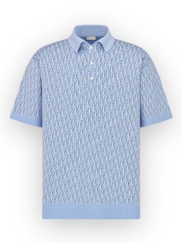 Polo DO Oblique Jacquard - Blue