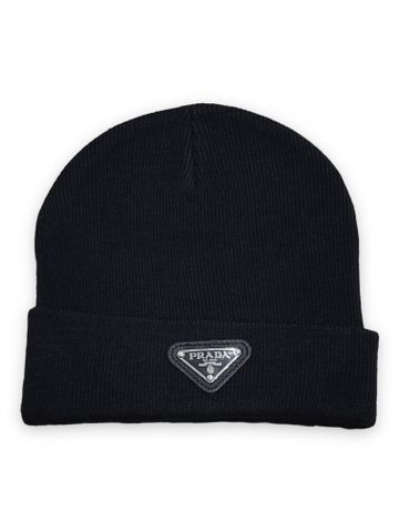 Mũ Prada Beanie - Black