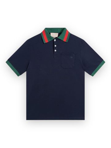 Polo GC Web Stripe Collar - Navy