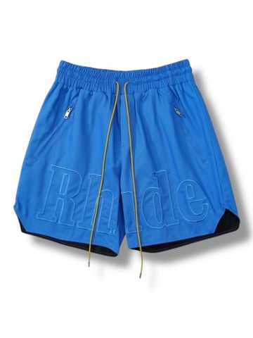 QS Rhude Twill Logo Khaki - Blue