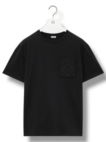 Phông Loewe Anagram Patch Pocket - Black