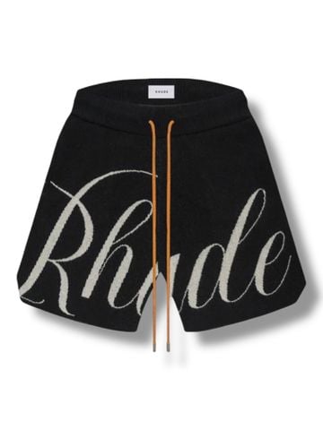 QS Rhude Knitted Logo - Black
