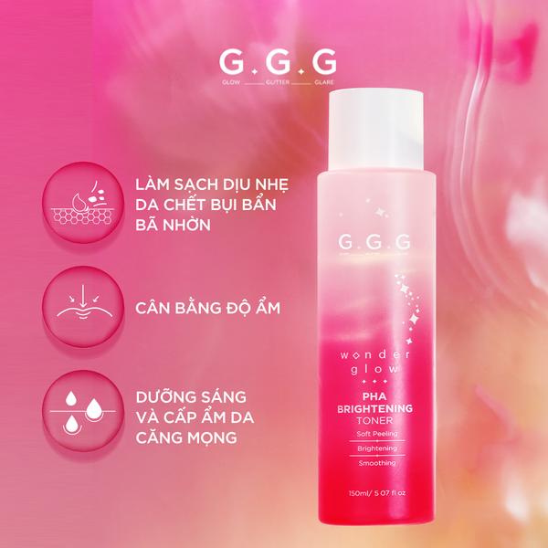 Combo 1 Toner PHA G.G.G 150ml + 1 Tinh Chất Dưỡng Sáng G.G.G 40ml