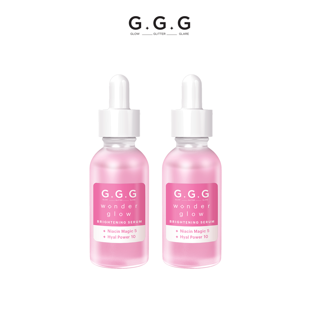 Combo 2 Tinh Chất Dưỡng Sáng, Căng bóng da 10%HA, 5% Niacinamide  G.G.G Wonder Glow Brightening Serum 30ml