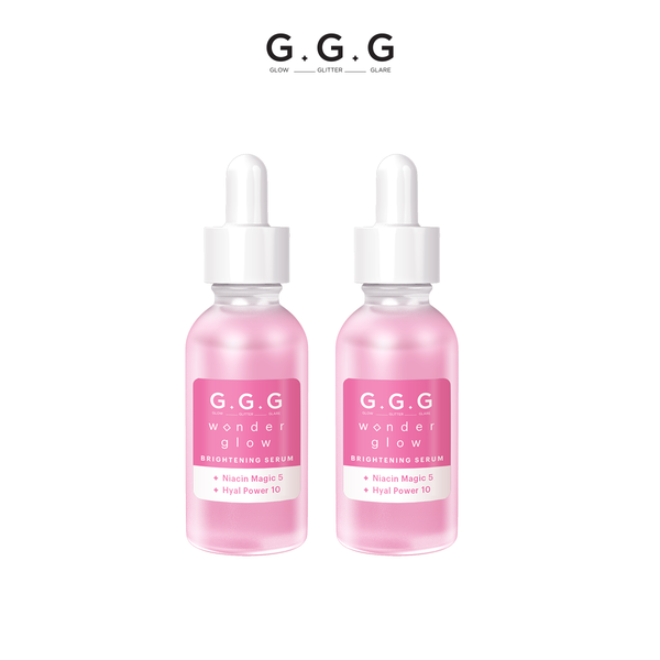 Combo 2 Tinh Chất Dưỡng Sáng, Căng bóng da 10%HA, 5% Niacinamide  G.G.G Wonder Glow Brightening Serum 30ml