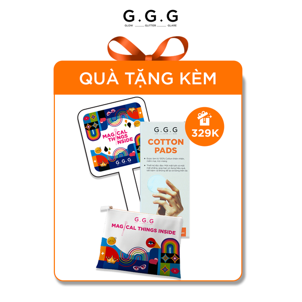  [HÀNG TẶNG KHÔNG BÁN] Pouch , bông tẩy trang, gương 