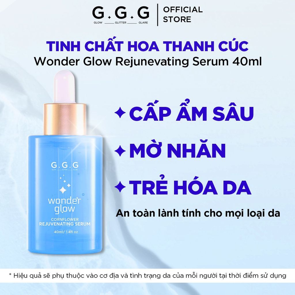 [MỚI] Serum Xanh Cấp ẩm, Ngăn ngừa lão hóa - Wonder Glow Rejuvenating Serum 40ml