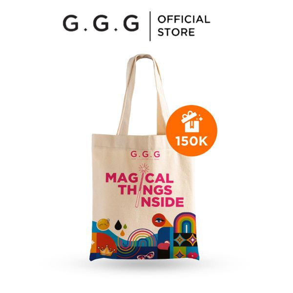 [HÀNG TẶNG KHÔNG BÁN] TÚI TOTE VẢI CANVAS HOẠ TIẾT G.G.G - New Ver 2024