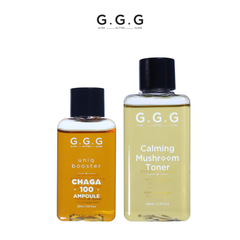 Combo 1 Tinh Chất Booster Chaga G.G.G 30ml + 1 Toner Nấm G.G.G 80ml