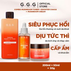 Combo 1 Toner Nấm G.G.G 200ml + 1 Booster Nấm G.G.G 50ml + 1 Kem Nấm G.G.G 50g