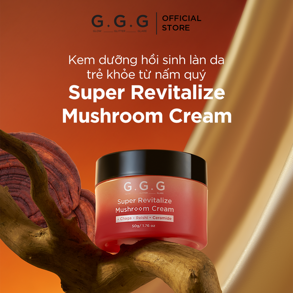 [Mini] Kem Dưỡng Nấm Chaga Cấp Ẩm Sâu, Tái Tạo Da và Giảm Nếp Nhăn G.G.G Super Revitalize Mushroom Cream 10g