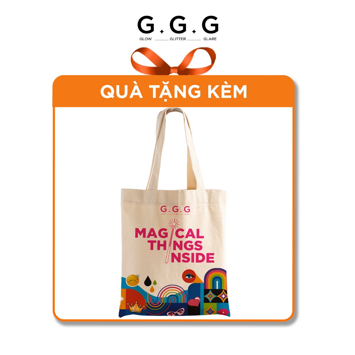 [HÀNG TẶNG KHÔNG BÁN] TÚI TOTE VẢI CANVAS HOẠ TIẾT G.G.G - New Ver 2024