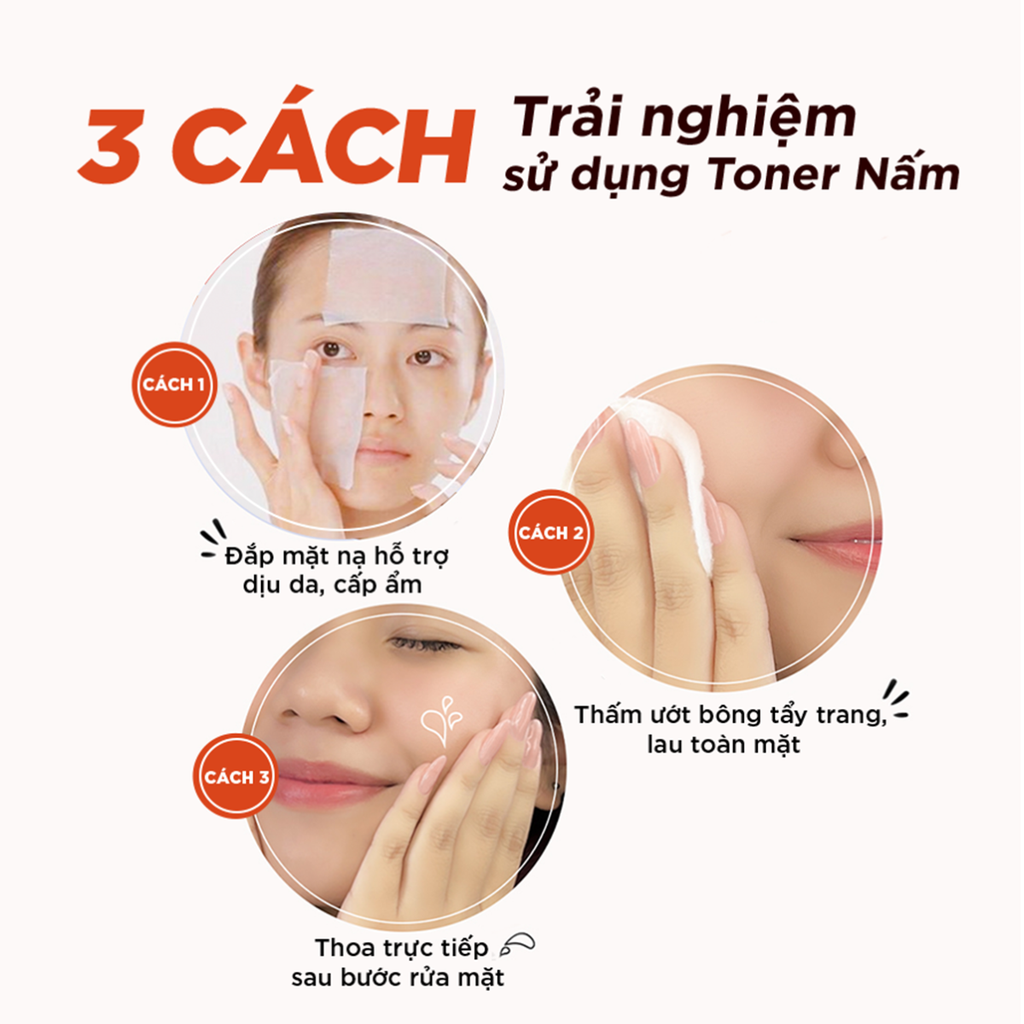 Combo 1 Tinh Chất Booster Nấm G.G.G 50ml + 1 Toner Nấm G.G.G 200ml