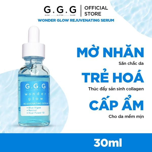  Tinh Chất Serum Cấp Ẩm Sâu Trẻ Hoá Da G.G.G Wonder Glow Rejuvenating Serum 30ml 