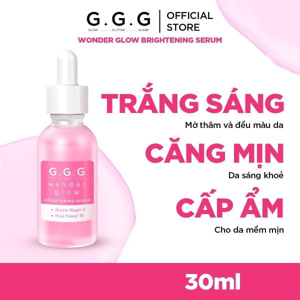  Tinh Chất Dưỡng Sáng, Căng bóng da 10%HA, 5% Niacinamide  G.G.G 30ml 