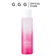 Toner PHA, Nước Cân Bằng Peel Da Dịu Nhẹ Dưỡng Sáng Da G.G.G Wonder Glow PHA Brightening Toner 150ml