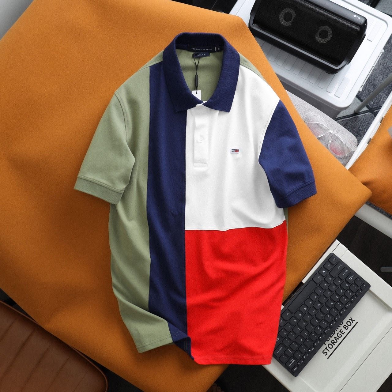  Polo T0MMY Phối Màu 