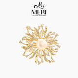  Cài áo Snowflake Pearl Elegance 