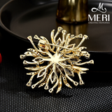  Cài áo Snowflake Pearl Elegance 