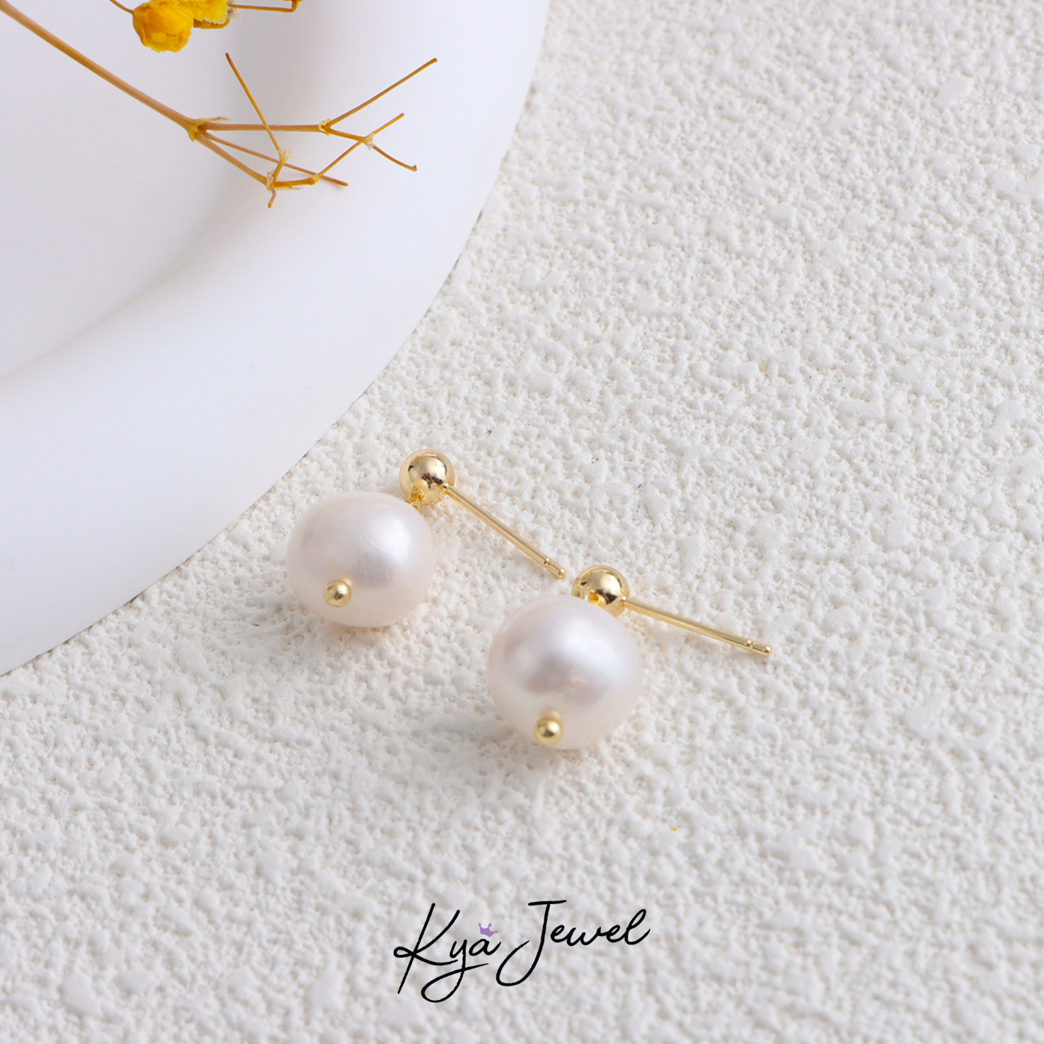  Khuyên tai nữ ngọc trai đơn giản sành điệu 