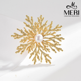  Cài áo Golden Snow Flake 