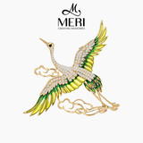  Cài áo hạc cưỡi mây 