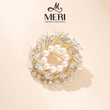  Cài áo Pearl Wreath 