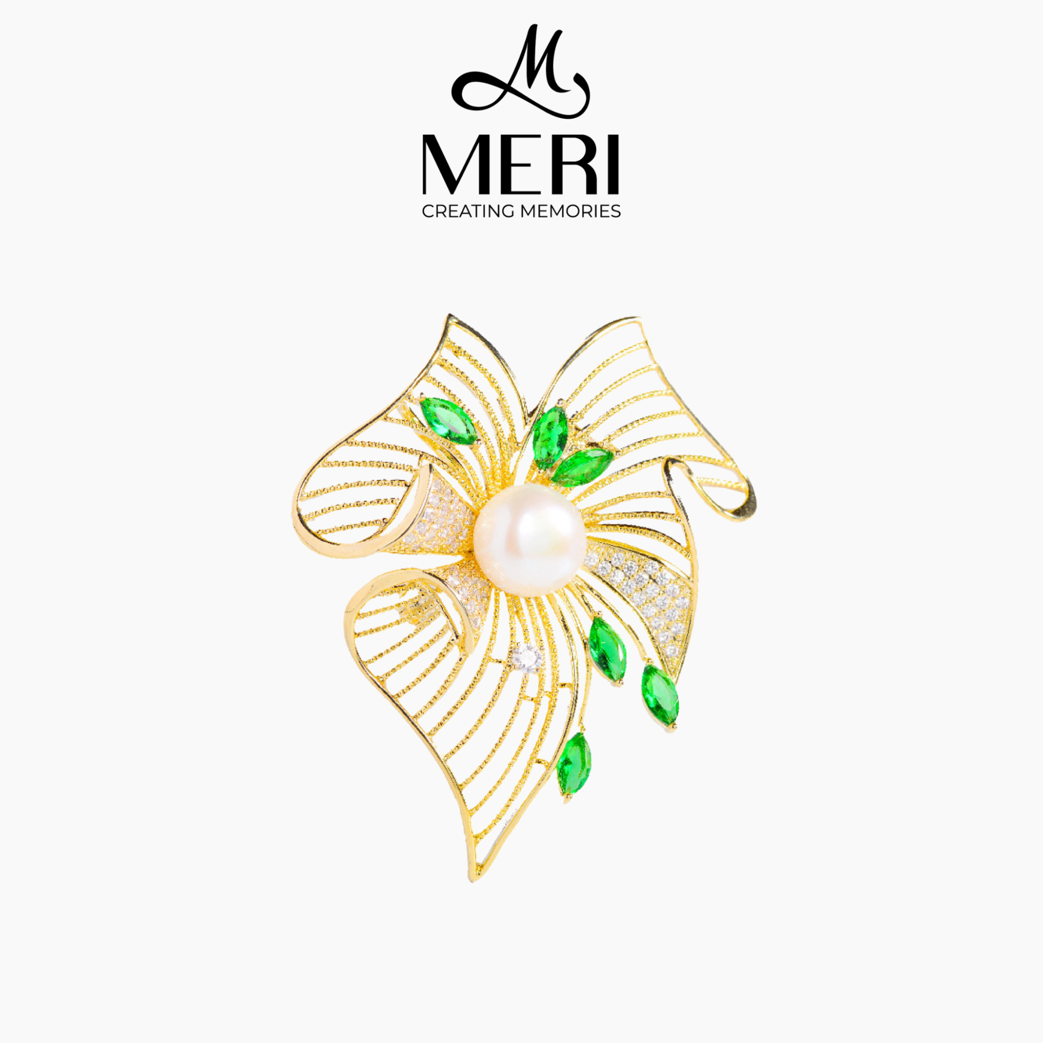  Cài áo hoa đá sang trọng 