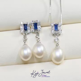  Khuyên tai nữ Azure Wave Pearl 