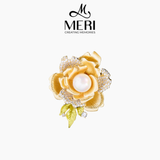  Cài áo hoa hồng vàng cao cấp 