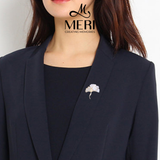  Cài áo Ginkgo Leaves & Pearls 