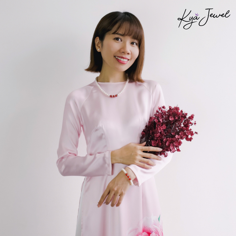  Bộ trang sức nữ ngọc trai Sweet Agate 