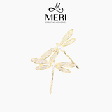  Cài áo Gemstone Golden Dragonflies 