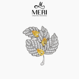  Pin cài áo Silver Leaf 
