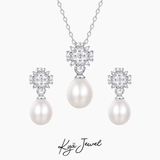  Bộ trang sức nữ Freshwater Pearl Floral 