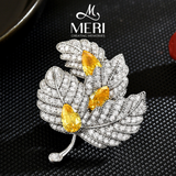  Pin cài áo Silver Leaf 