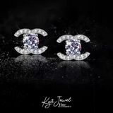  Khuyên tai nữ kim cương Moissanite Prestige 