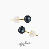  Khuyên tai nữ ngọc trai Basic 8mm 
